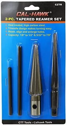 2pc T Handle Tapered Reamer Set 1/8  To 1/2  & 5/32  7/8 Bridge Pin Hole Trimmer • $14.99