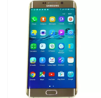 Samsung Galaxy S7 SM-G935F 32GB Edge Smartphone In Black/Gold +Accessories Gift • $246.39