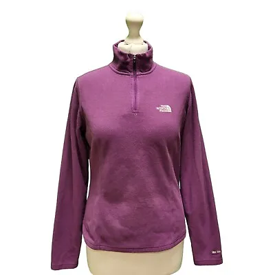 £28.99 • Buy Women's The North Face Purple 1/4 Zip Fleece Base Layer Uk S 8 Eu 36 B630