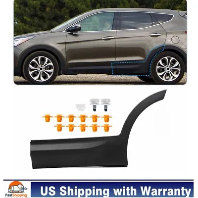 Rear Left Door Lower Molding Door Garnish For 2013-2018 Hyundai Santa Fe Sport  • $38.90