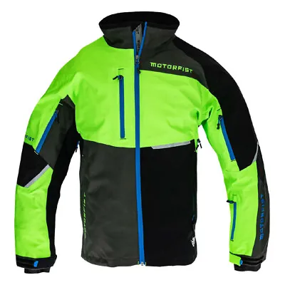 Motorfist Rekon X Green And Blue Snow Jacket Men's Sizes SM - 2XL • $118.99