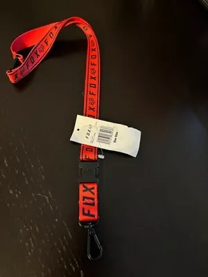 Fox Racing Pinnacle Flo Red Lanyard Key Chain With Releasable Clip • $14.95