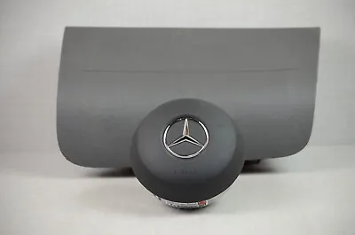 2019-2023 Mercedes Benz Sprinter Driver Steering Wheel + Dash Airbag Black OEM • $675