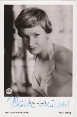 £8.60 • Buy Ruth Leuwerik Original Autograph Real Photo Card From The Movie The Golden Bridge