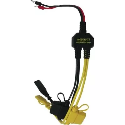 Motobatt Motorcycle Battery Tender Sae Connector 1 Into 2 Fused Splitter Cable • $19.95