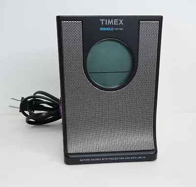 Timex T436B Indiglo Projection Alarm Clock AM/FM Radio Nature Sounds MP3 Line In • $19.95