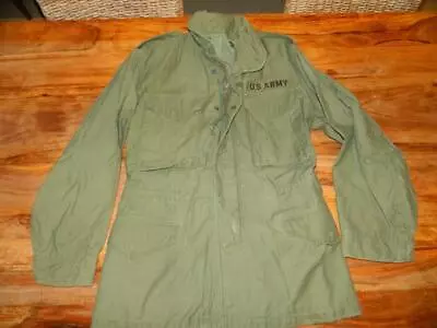 £114.99 • Buy Genuine Vintage 70s 80s US Army Issue Olive Green M-65 M65 Combat Jacket - Small