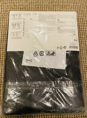 $45 • Buy Ikea  Charcoal Linen Lejongap Curtains New In Packaging. Cost $198. Unopened.