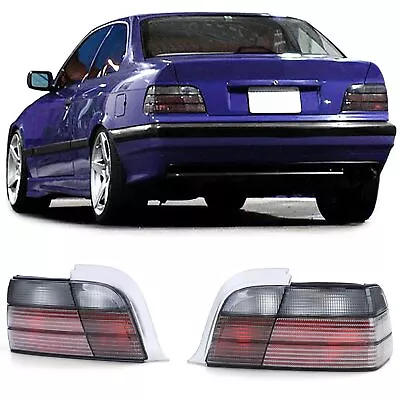 Rear Lights Left+Right Black Smoke For BMW 3er E36 Coupe Cabrio 1990-1999 • $164.27