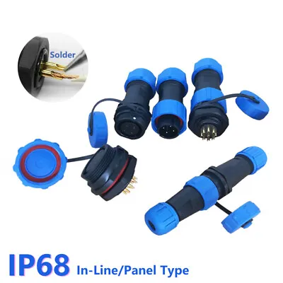 IP68 Electrical Cable Wire Connector Waterproof 2-26 Pin Pole Core Joint Outdoor • $7.36