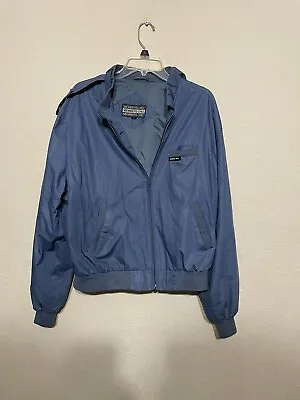 Vintage Members Only Jacket Mens 46 Blue Bomber Cafe Racer Full Zip Outdoor • $22