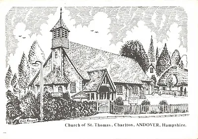 £4.39 • Buy Art Postcard Church Of St Thomas Charlton Andover Hampshire Don Vincent AS1