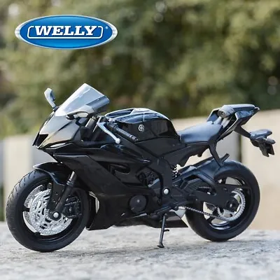 Welly 1:12 2020 YAMAHA YZF R6 Black Diecast Motorcycle Model Collection Toy Gift • $23.99