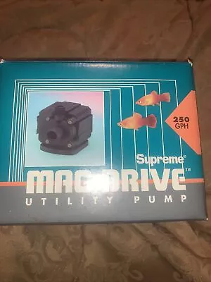 DANNER MAG-DRIVE SUPREME 2 - 250 GPH WATER PUMP - New Old Stock • $119