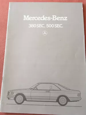 Mercedes Prospectus 380/500 SEC • $10.82