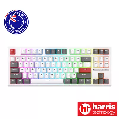 RK Royal Kludge RK R87  Mechanical Wired RGB Hot-Swappable Keyboard White • $78.85