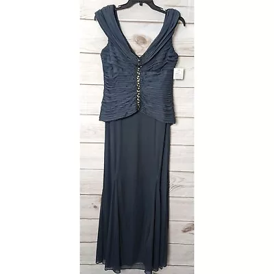 Alex Evenings Mother Of The Bride Groom Sleeveless Long Formal Gown Size 14 • $40