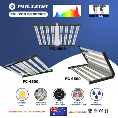 Phlizon FC 4800 6500 8000 LED Grow Light Strip Sunlike Full Spectrum Commercial • $459.37