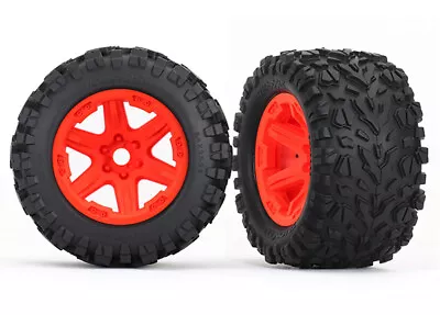 Traxxas 8672A Talon EXT 3.8  Pre-Mounted E-Revo 2.0 Tires 17mm Spline Hex Orange • $39.95