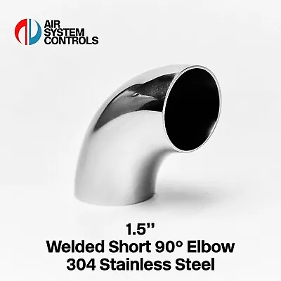 £7.95 • Buy 1.5  Welded Short 90° Elbow 304 Stainless Steel - Exhaust, Pipe, Hygienic, Food