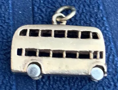 Heavy Vintage 9ct Yellow Gold London Bus Charm. • £190