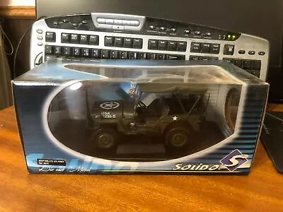 Solido 1/18 Scale Ref.8075 Jeep Willys US Army - Boxed • £44.99