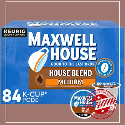 Maxwell House House Blend Medium Roast K-CupA Coffee Pods 84 Ct. Box • $59.74
