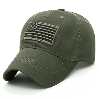 £8.26 • Buy Men's Trucker Baseball Cap Tactical Army Military Adjustable Hat American Flag