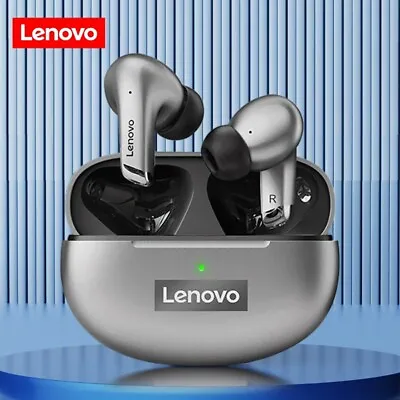 Lenovo LP5 Earbuds TWS Pro Bluetooth 5.0 Wireless HD Headsets Headphones Gift • £13.49