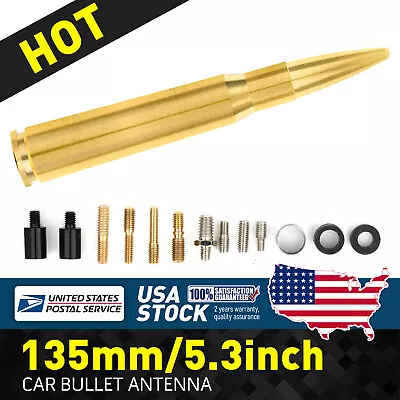 5.3  Bullet Style 0.5 Cal Antenna Mast For Harley Davidson Trike 09-2020 Gold • $12.99