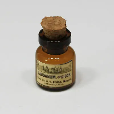 Dollhouse Miniature Glass Bottle Of Vintage Faux Laudanum • $3.99