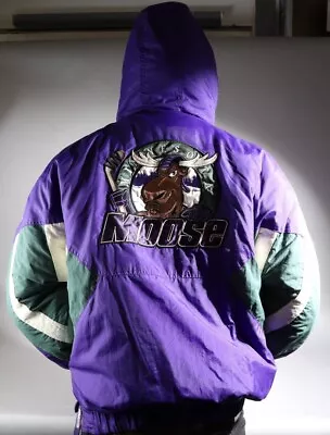 MINNESOTA MOOSE - IHL VINTAGE 90's STARTER JACKET RARE! Men's Size L • $64