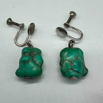 Two Pairs Of Vintage Earrings 1980s & Turquoise Drops • $9.99