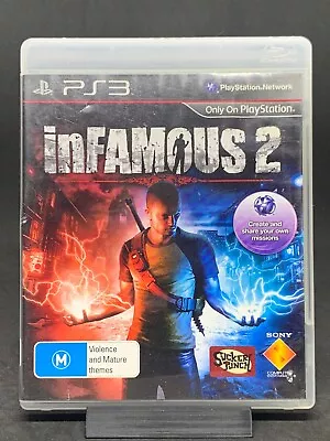 InFamous 2 PS3 PlayStation 3 Sony PAL No Manual • $10.50