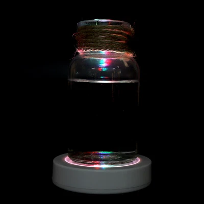 $7.13 • Buy Cup Wine Bottle Coaster With Changing LED Light White Shell Colorful Light No