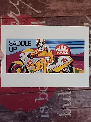 Vintage 1992 Mac Tools Sticker Decal Saddle Up Made In The USA • $8.75