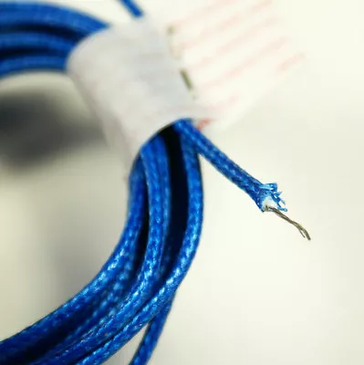 Vintage Style Single Conductor Guitar Wire  6-Foot 26 AWG Blue • $6.50