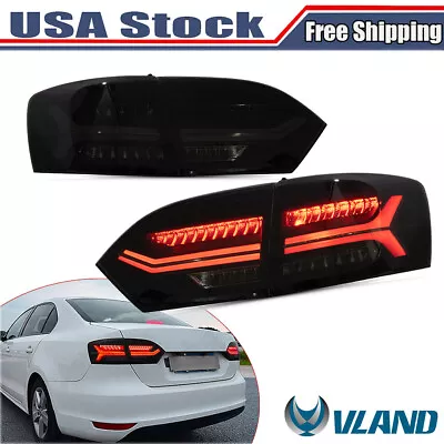 VLAND LED Smoked Tail Lights For Volkswagen VW Jetta Mk6 2011-2014 Plug And Play • $219.99