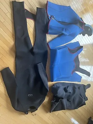 Dive Wet Suits.   All Three Xl  7MM   5 Mm Bib And One 2 Piece Shortly • $100