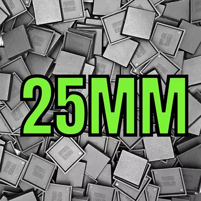 25mm Plain Square Bases Wargames Plastic Bases For Wargaming Miniatures • £2.59