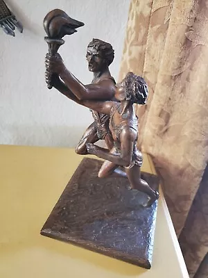 Marcel Jovine Sculpture Olympic Torch Runners 1983 Los Angeles Olympic Games • $40