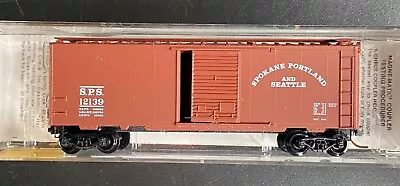 N Scale Micro-trains Spokane Portland &Seattle Box Car 20990 #12139 Mint • $17.95