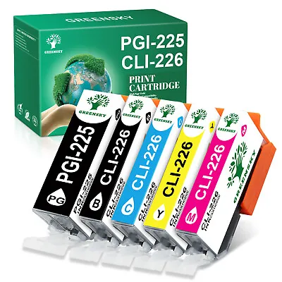 5PK PGI225 CLI226 Ink Cartridge PGI-225 CLI-226 For Canon PIXMA MG8200 IP4920 • $6.85