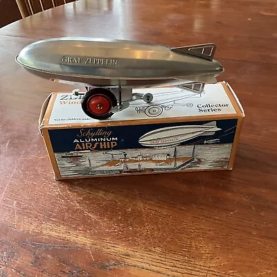 Vintage Schyling Aluminum Graf Zeppelin Airship Wind Up Toy • $19.99