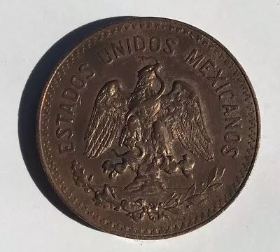 1935 20 Centavos Mexico KM 437 Nice RB Bronze • $26