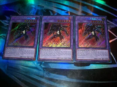 3x Masked HERO Dark Law 1st Edition Secret Rare RA01-EN025 Yu-Gi-Oh! • $2.85