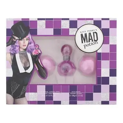 £13.46 • Buy Katy Perry's Mad Potion Eau De Parfum 30ml & 2 X 100g Bath Bomb Set Damaged Box