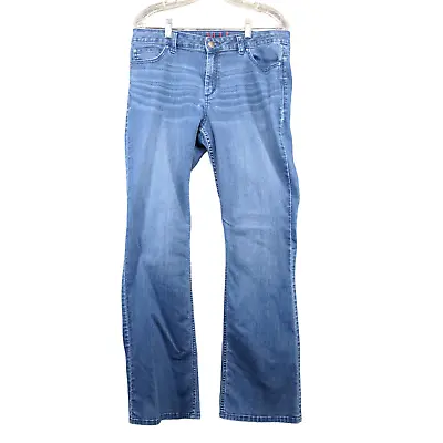 Elle Paris Womens Jeans Blue 14 Denim 5 Pocket Comfort Stretch Dark Wash • $12