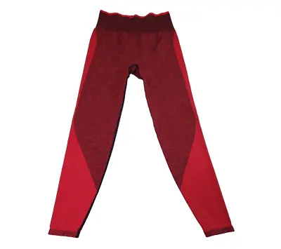 PINK Victorias Secret Leggings Womens M Seamless Red Heart Athletic Yoga Workout • $11.96