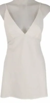 Viktoria Woods Cream Sleeveless Wool Blend Longline Top Size 2 (10) Side Slits • $30